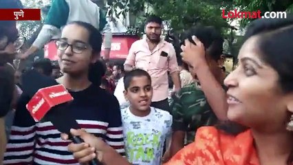 मॅच जिंकल्यानंतर पुण्यातील फर्ग्युसन रस्त्यावर जल्लोष