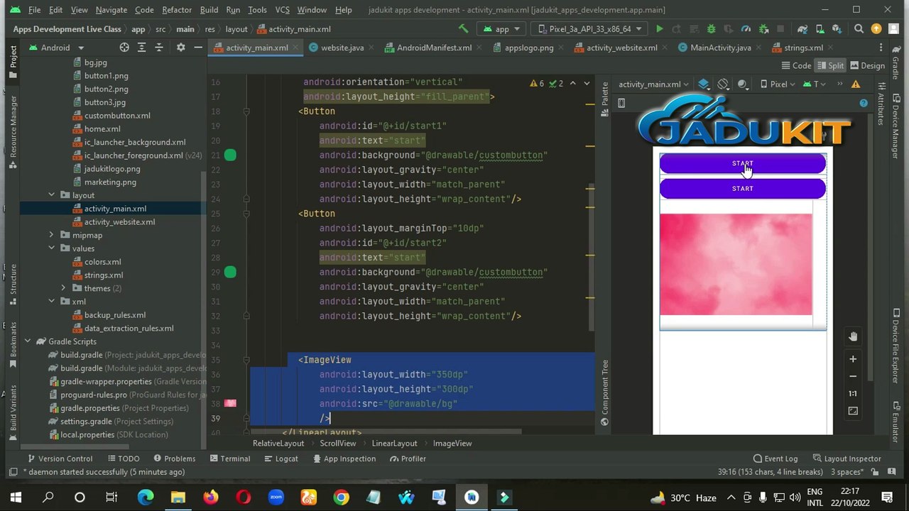 Android Apps Development Basic to Advanced Class 25