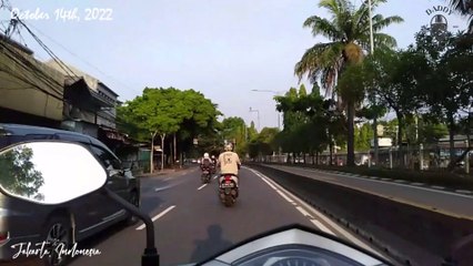 Morning Condition On The Road and Traditional Market in West Jakarta Area on October 14th, 2022 at 6 am | Morning Vlog #4