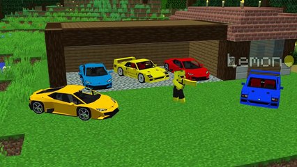 Why does VILLAGER HIDE SUPER CARS UNDER BED in Minecraft - NEW SECRET CAR !