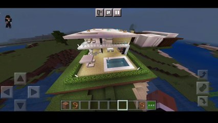 Crafting Modern House in Minecraft