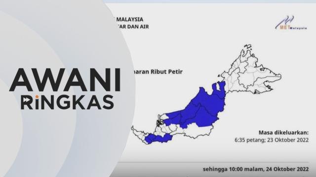 AWANI Ringkas: Amaran hujan lebat, ribut petir sehingga Isnin