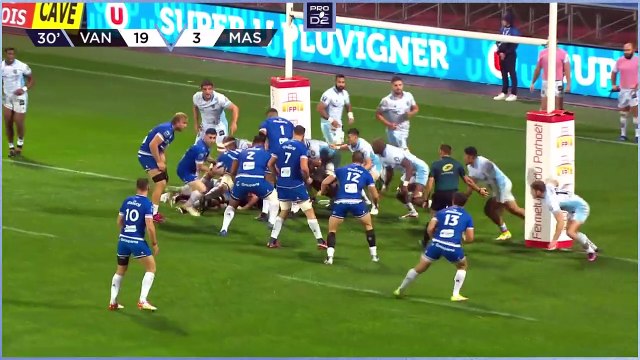 PRO D2 - Résumé RC Vannes-Rugby Club Massy Essonne: 36-3 - J08 - Saison 2022/2023