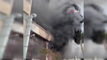 Son dakika haberi | Pendik'te krom kaplama imalathanesinde korkutan yangın
