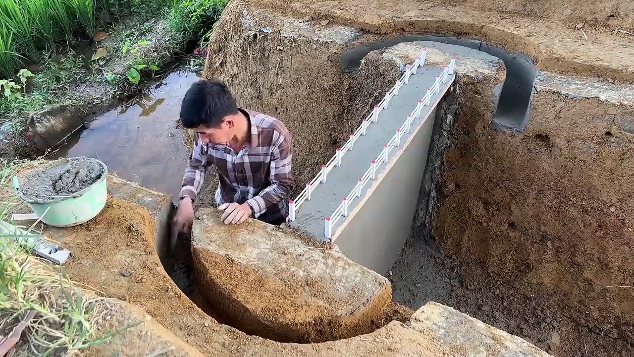 Unique mini hydropower design with two units