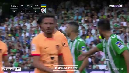 El gol olímpico de Antoine Griezmann contra el Betis / BeIN Sports