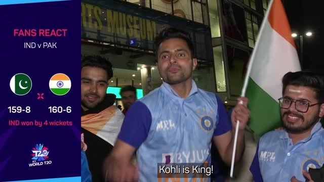 India fans hail King Kohli after last-ball victory over Pakistan
