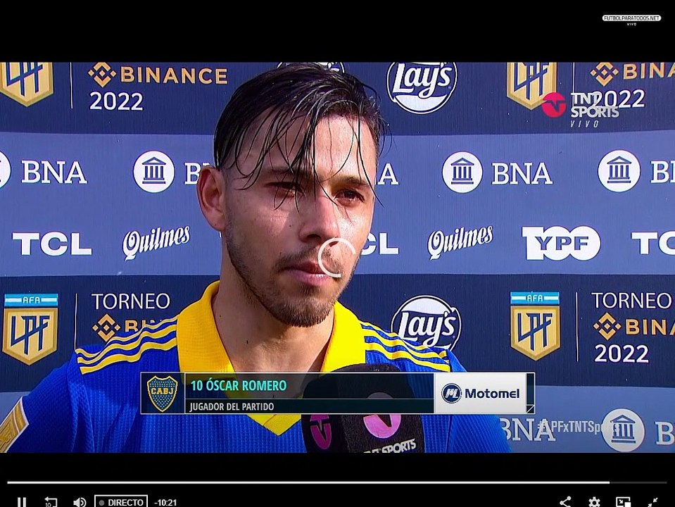 Jugador del Partido: 10 Oscar Romero