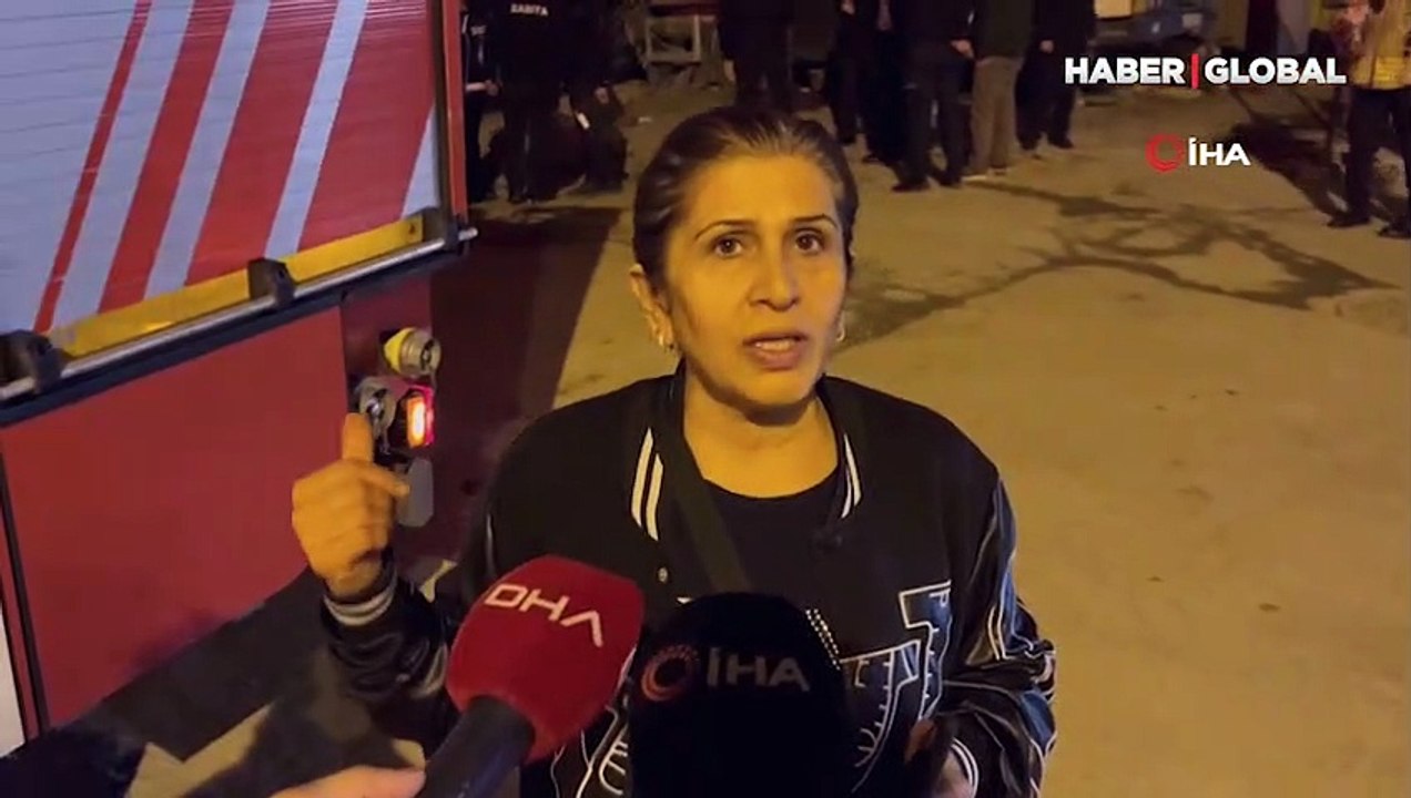 İnşaatın istinat duvarı böyle çöktü: "Deprem oldu sandık"
