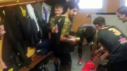 Dans les vestiaires des Séniors R3