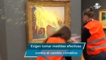 Activistas climáticos lanzan puré de papa a un cuadro de Monet en Alemania