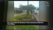 teleSUR Noticias 15:30 23-10: Fallece menor de edad tras inundaciones en Colombia
