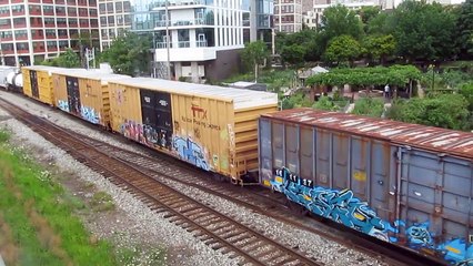 CSX Train with 39 cars at Schuylkill River Trail