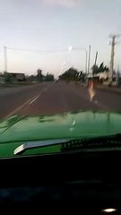 Video segundos antes del impacto en Lavalle