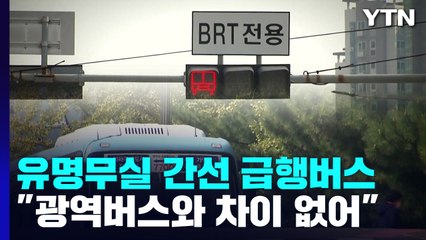 땅 위의 지하철이라더니 그냥 버스?..."유명무실 BRT" / YTN