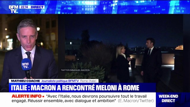 Italie: Emmanuel Macron a rencontré Giorgia Meloni