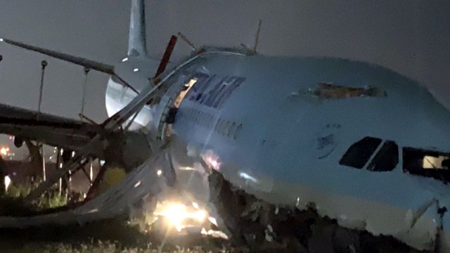 대한항공 여객기, 필리핀 세부 공항 활주로 이탈 사고...인명피해 없어 / YTN