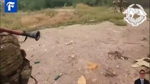 ukraine militray combat footage! Ukrainian Military are firing from an RPG