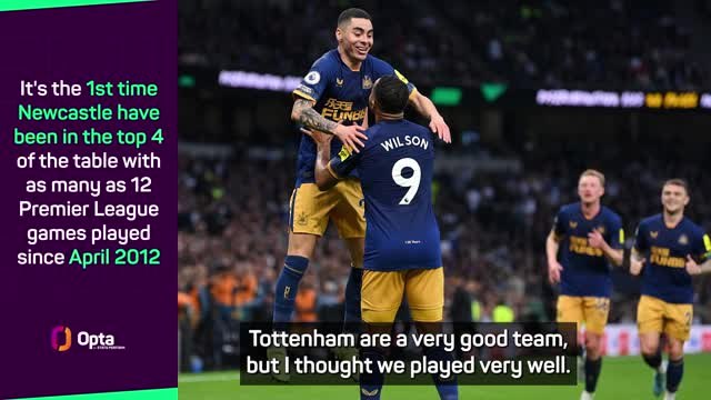 Howe revels in Tottenham upset as Newcastle move into top four