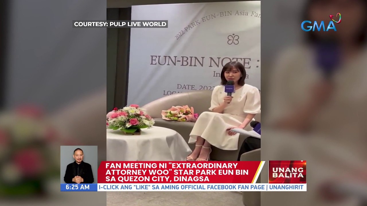 Fan meeting ni "Extraordinary Attorney Woo" star Park Eun Bin sa Quezon City, dinagsa | UB