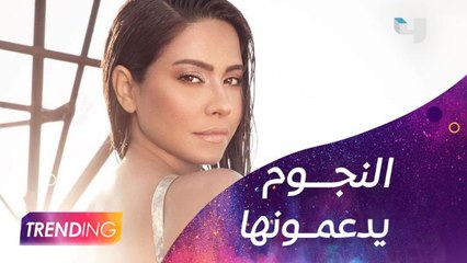 نجوم مهرجان الفضائيات العربية يدعمون شيرين