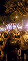 Festejos de los hinchas de Boca en la plaza 25 de Mayo