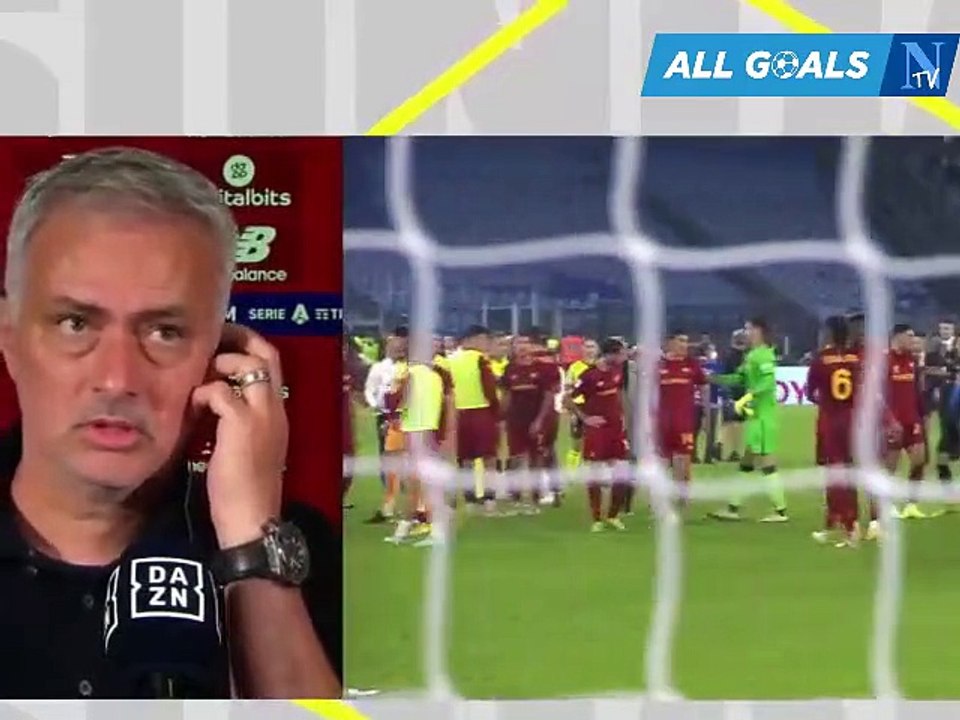 Roma-Napoli 0-1 23/10/22 intervista post-partita José Mourinho