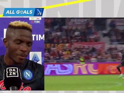 Roma-Napoli 0-1 23/10/22 intervista post-partita Victor Osimhen