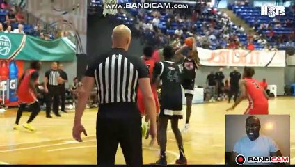 Bronny James  plays in front of a pack house of stars