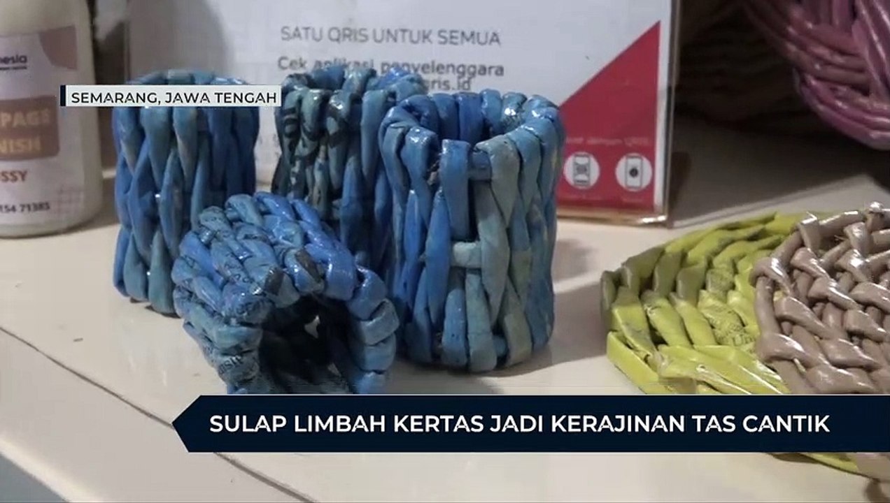 Kreatif! Sulap Limbah Kertas Jadi Kerajinan Tas Cantik