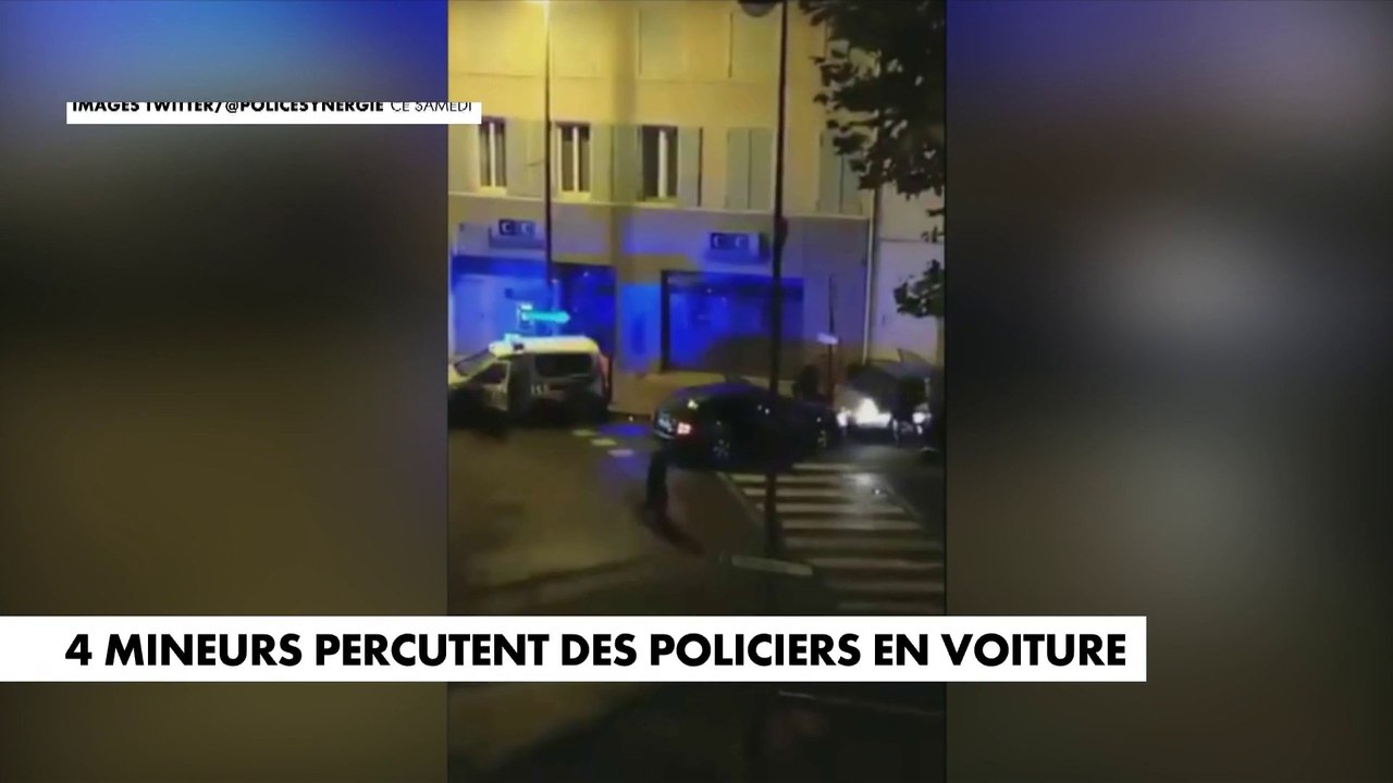 Refus d’obtempérer : 4 mineurs percutent une voiture de police