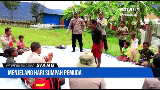 Satgas Binmas Latih Anak Anak Dalam Menghafalkan Ikrar Sumpah Pemuda