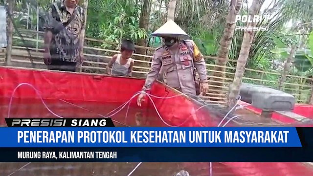 Bhabinkamtibmas membina ketahanan pangan di Desa binaan nya berupa kolam biofluk
