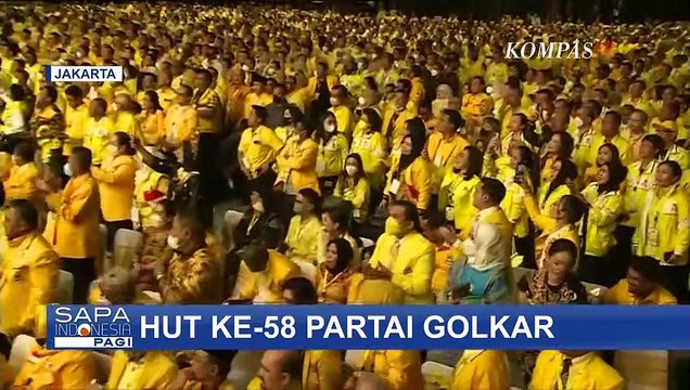 Hadiri Perayaan HUT ke-58 Golkar, Presiden Jokowi Berikan Ucapan Selamat Ulang Tahun!