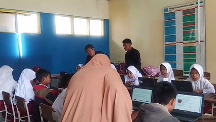 SDN 4 Bungbulang gelar ANBK utama berjalan lancar  untuk  3 sesi