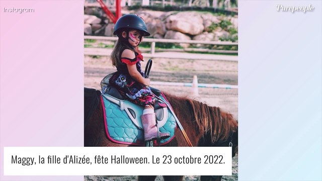 Alizée maman : sa petite Maggy adorable pour Halloween... malgré les très chaudes températures corses !