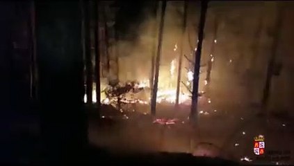 Incendio en el Valle de Mena