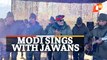 Modi Sings 'Vande Mataram' With Jawans In Kargil During Diwali Visit