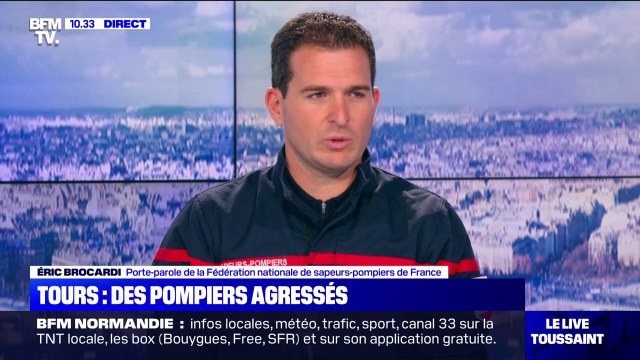 Éric Brocardi, porte-parole de la Fédération nationale des sapeurs-pompiers de France: C'est inconcevable de constater encore ce type d'agression envers cette force qui est là uniquement pour porter secours :