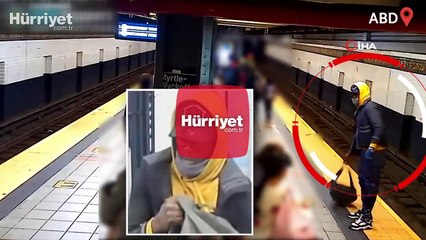 Tren bekleyen yolcuyu rayları itti