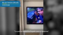 El exdiputado brasileño, Roberto Jefferson, dispara contra policías durante su arresto