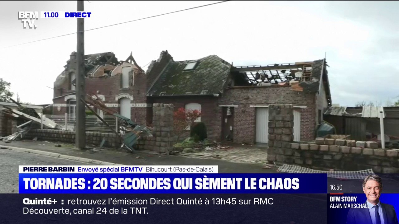 À Bihucourt, dans le Pas-de-Calais, la tornade a tout rasé en seulement 20 secondes