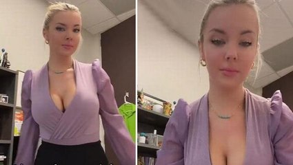 Dekolteli elbisesinin iş yerinde dikkat dağıttığı gerekçesiyle eve geri gönderilen genç kadına destek yağdı