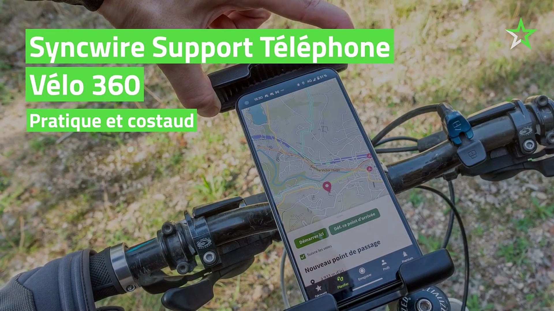 Test Syncwire Support Téléphone Vélo 360 : pratique et costaud - Vidéo  Dailymotion