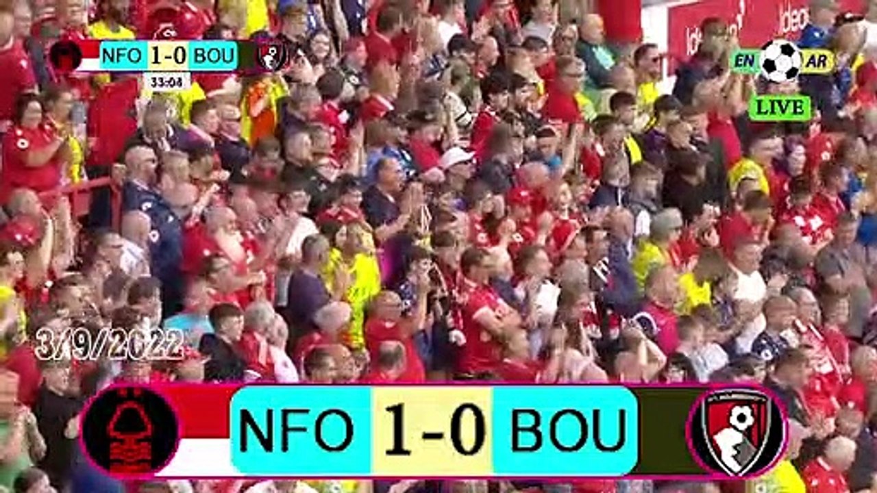 Nottingham 2-3 Bournemouth/ بورنموث 3- 2نوتينغهام  / English Premier League 2022 / 2023  الدوري الإنجليزي