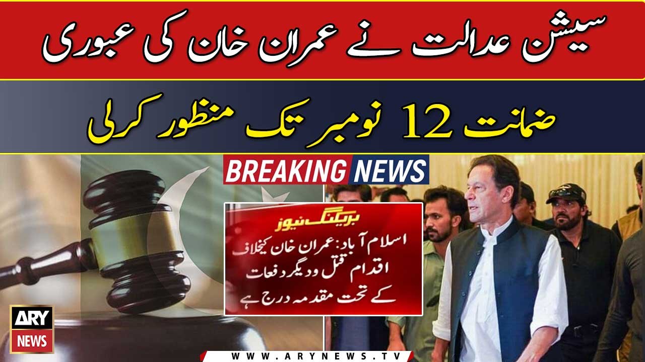 Session court grants Imran Khan's interim bail till November 12