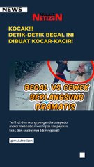 Kocak! Kok.malah begalnya yang kocar-kacir?