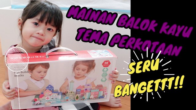 Mainan Balok Kayu Yang Melatih Kreatifitas Anak Membangun Perkotaan II City Building Bloks