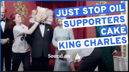 Just Stop Oil supporters throw cake on King Charles waxwork at  Madame Tussaud's