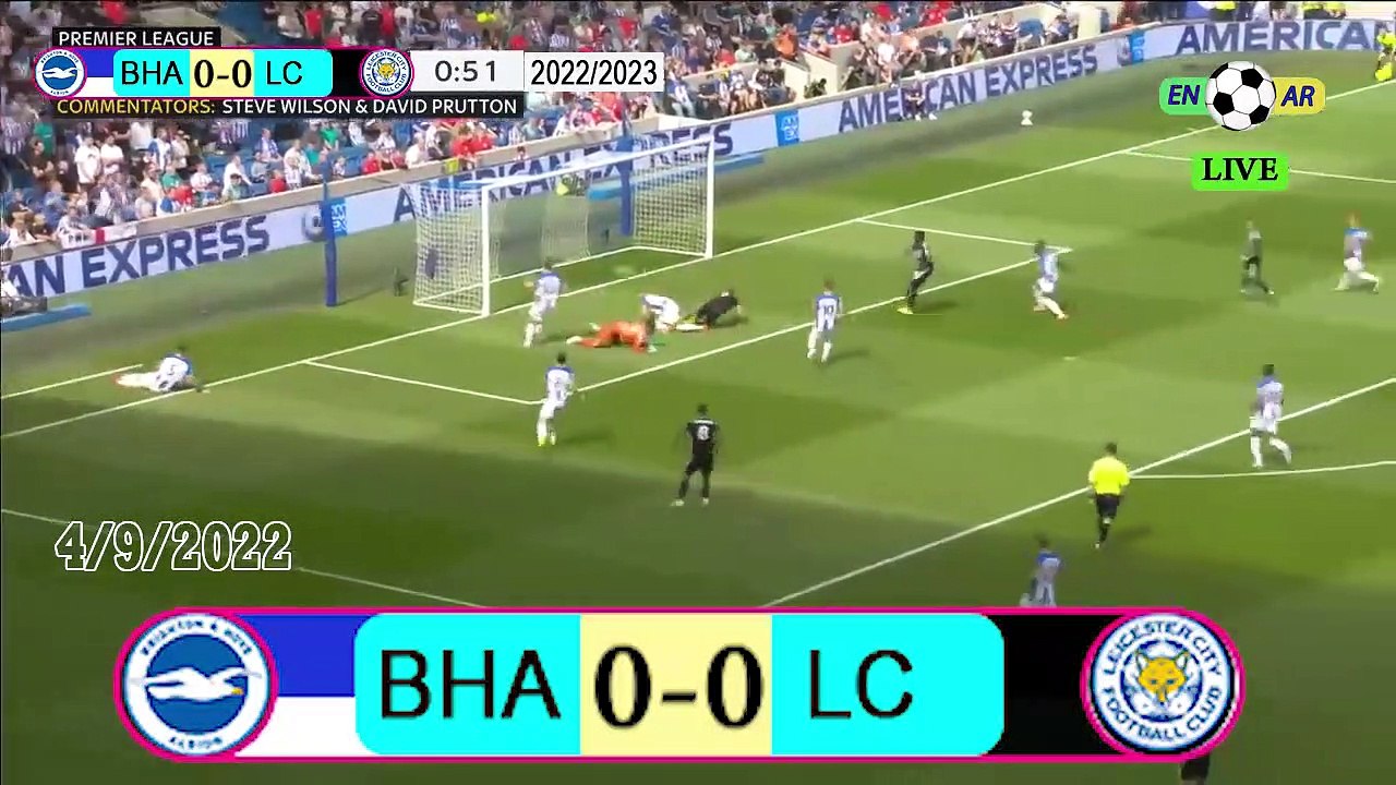 Brighton 5-2 Leicester /ليسترسيتي2- 5برايتون   / English Premier League 2022 / 2023  الدوري الإنجليزي الممتاز